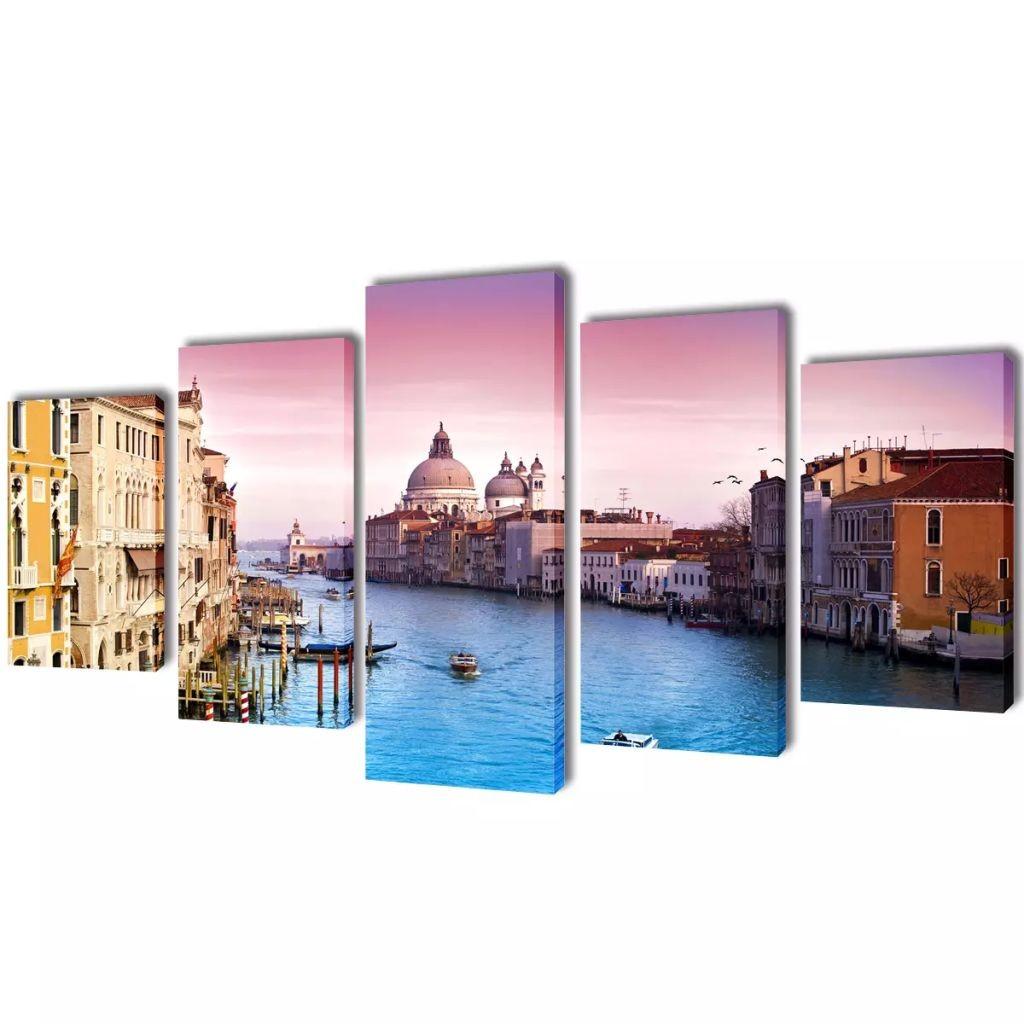 Lærredsprintsæt Venedig 200 x 100 cm