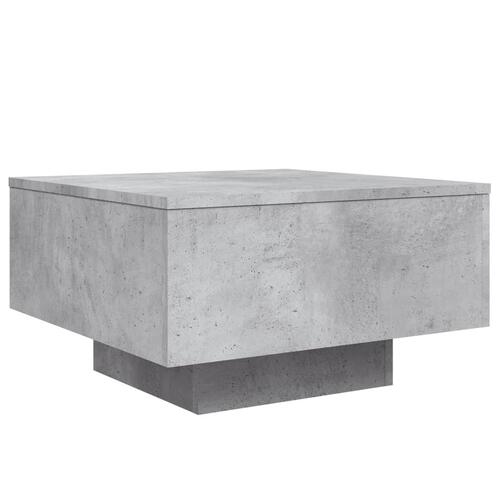 Sofabord 55x55x31 cm konstrueret træ betongrå