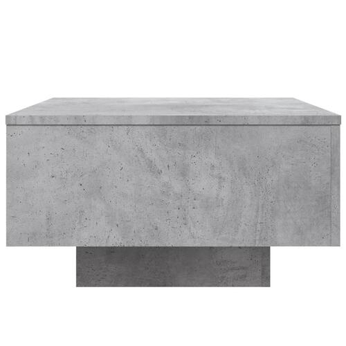 Sofabord 55x55x31 cm konstrueret træ betongrå
