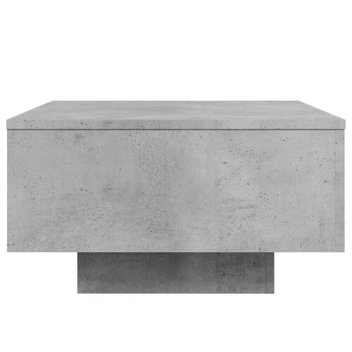 Sofabord 55x55x31 cm konstrueret træ betongrå