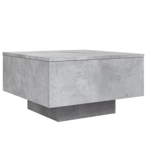 Sofabord 55x55x31 cm konstrueret træ betongrå