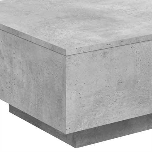 Sofabord 55x55x31 cm konstrueret træ betongrå