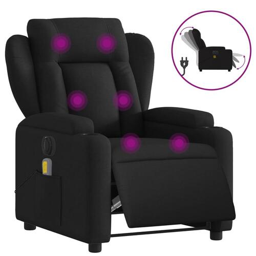 Eldrevet massagestol stof sort
