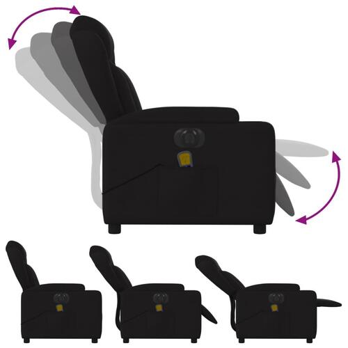 Eldrevet massagestol stof sort