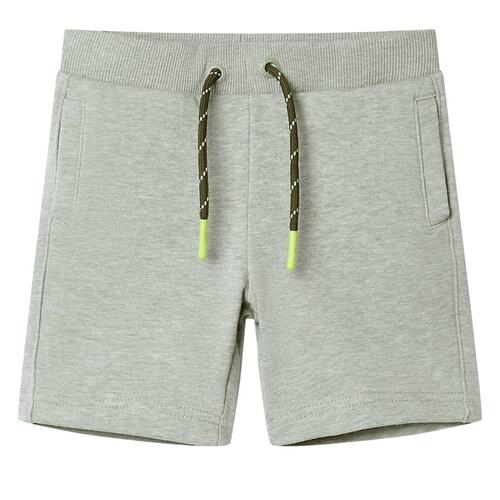 Shorts til børn str. 140 med snøre lys kakimeleret
