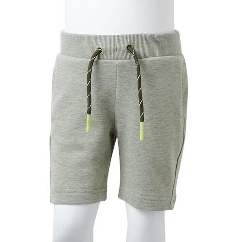 Shorts til børn str. 116 med snøre lys kakimeleret