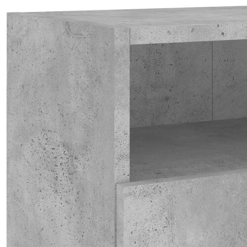 Væghængte tv-borde 2 stk. 80x30x30 cm konstrueret træ betongrå