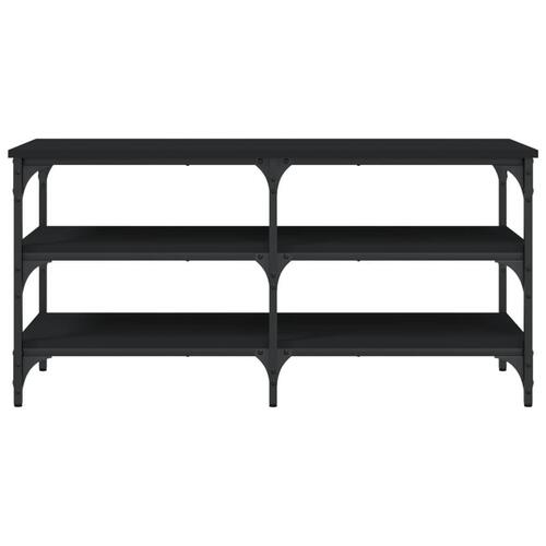 Skobænk 100x38,5x49 cm konstrueret træ sort