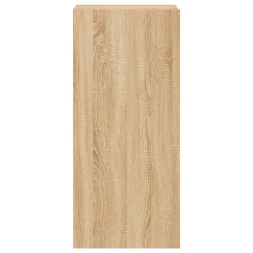 Væghængt tv-bord 40,5x30x90 cm konstrueret træ sonoma-eg