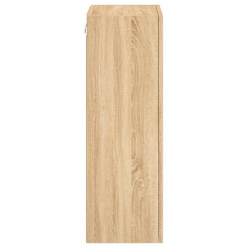 Væghængt tv-bord 40,5x30x90 cm konstrueret træ sonoma-eg