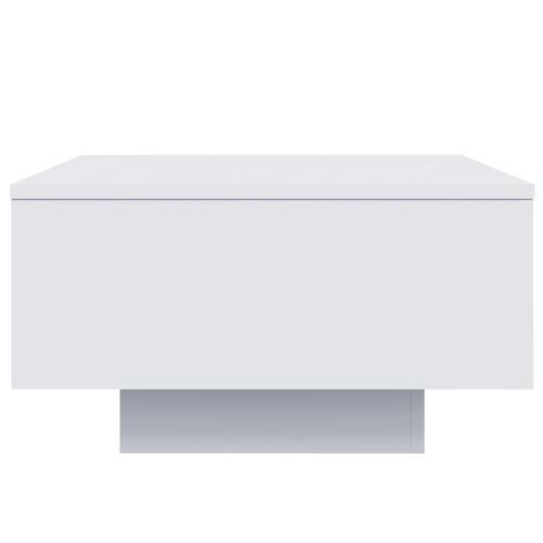 Sofabord 55x55x31 cm konstrueret træ hvid