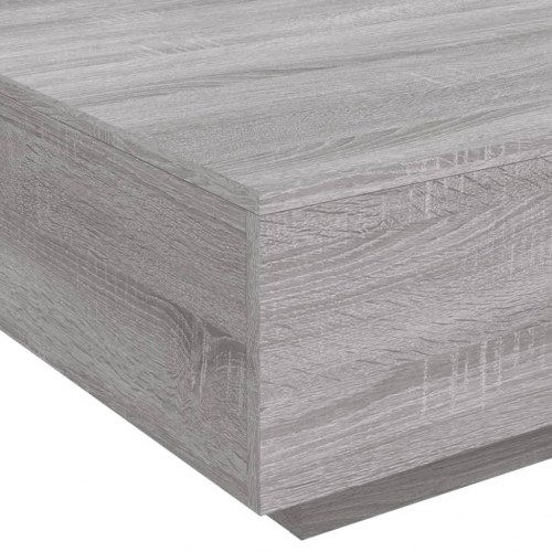 Sofabord 80 × 80 × 31 cm i konstrueret træ - grå sonoma-eg