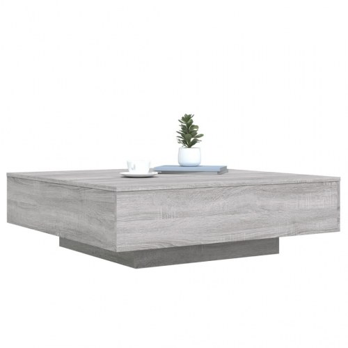 Sofabord 100 × 100 × 31 cm i konstrueret træ - grå sonoma-eg