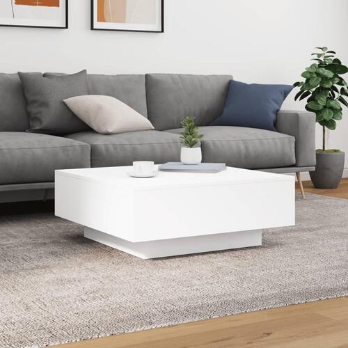 Sofabord 80x80x31 cm spånplade hvid