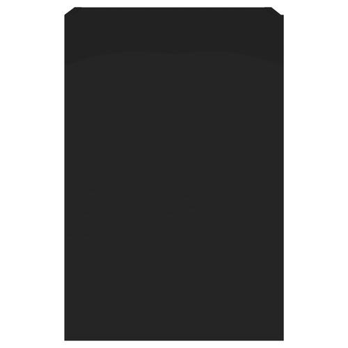 Væghængt tv-bord 40,5x30x60 cm konstrueret træ sort