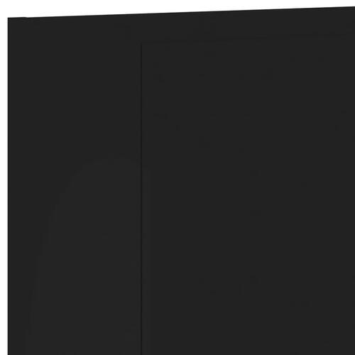 Væghængt tv-bord 40,5x30x60 cm konstrueret træ sort