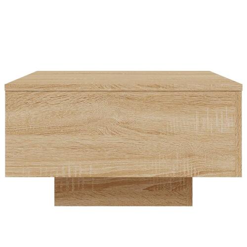 Sofabord 55x55x31 cm konstrueret træ sonoma egetræsfarve
