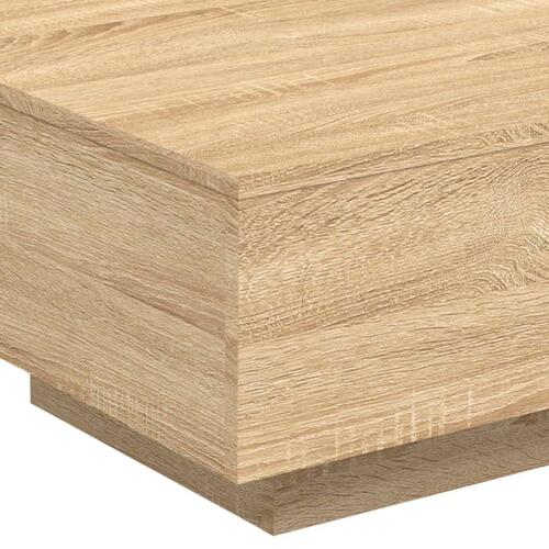 Sofabord 55x55x31 cm konstrueret træ sonoma egetræsfarve
