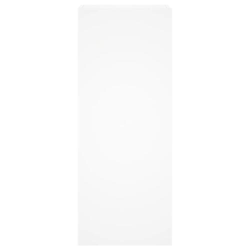 Væghængt tv-bord 40,5x30x102 cm konstrueret træ hvid