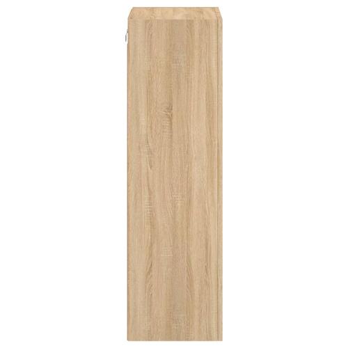 Væghængt tv-bord 40,5x30x102 cm konstrueret træ sonoma-eg