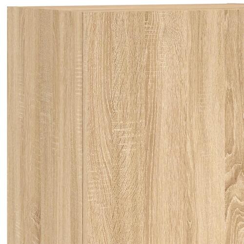 Væghængt tv-bord 40,5x30x102 cm konstrueret træ sonoma-eg