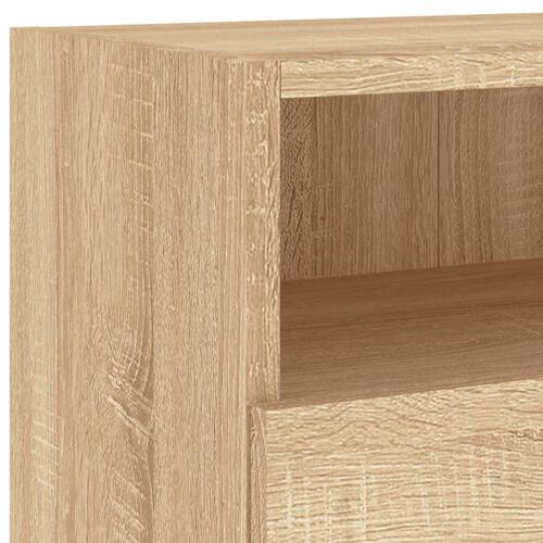 Væghængt tv-bord 100x30x30 cm konstrueret træ sonoma-eg