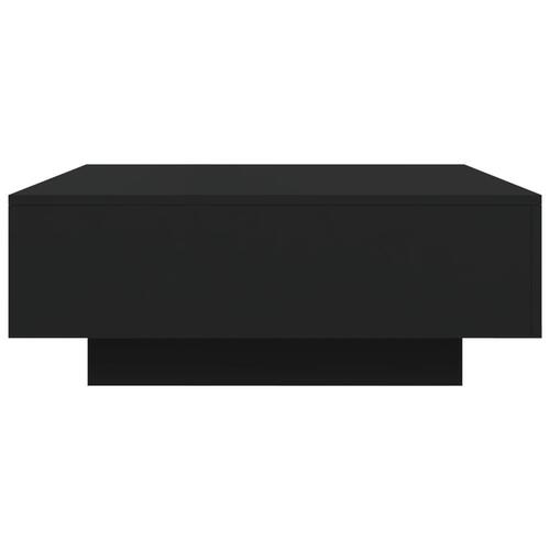 Sofabord 80x80x31 cm konstrueret træ sort