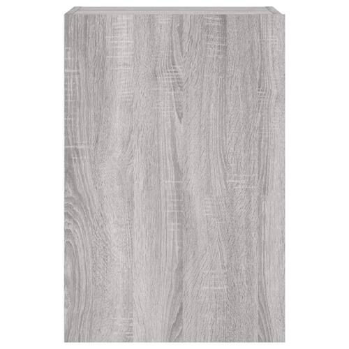 Væghængt tv-bord 40,5x30x60 cm konstrueret træ grå sonoma-eg