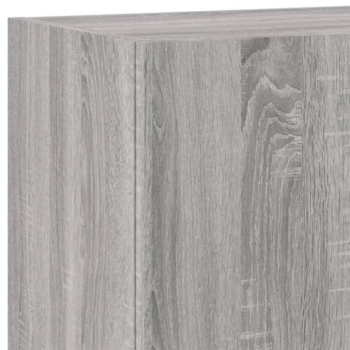Væghængt tv-bord 40,5x30x90 cm konstrueret træ grå sonoma-eg