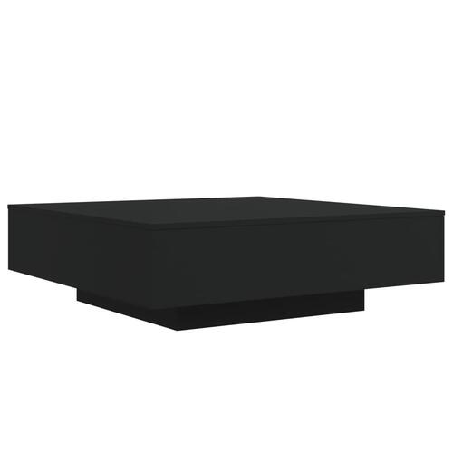 Sofabord 100x100x31 cm konstrueret træ sort