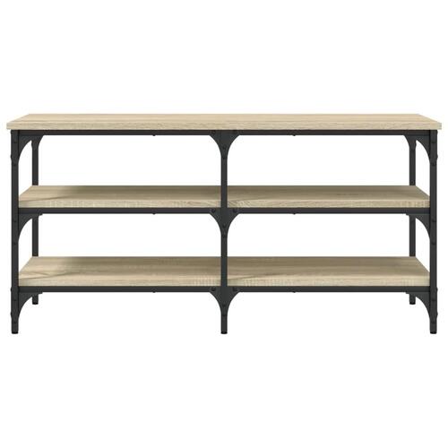 Skobænk 100x38,5x49 cm konstrueret træ sonoma-eg