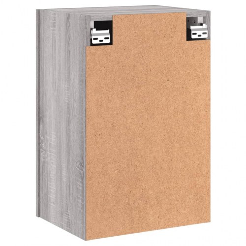 Tv-bord til væg 2 stk. 40,5x30x60 cm konstrueret træ grå sonoma