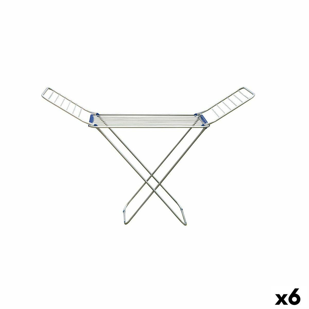 Sammenfoldeligt Tørrestativ Confortime Aluminium 132 X 55 X 4 CM (6 enheder)