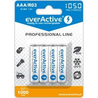 Genopladelige batterier EverActive EVHRL03-1050 1,2 V AAA