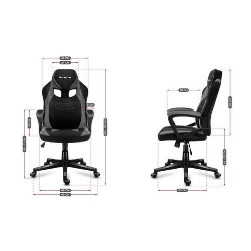 Gaming-stol Huzaro FORCE 2.5 Sort Grå