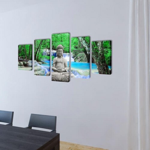 Lærredsprintsæt Buddha 100 x 50 cm