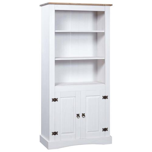 Skab Corona-serien 80x40x170 cm mexicansk fyrretræ hvid