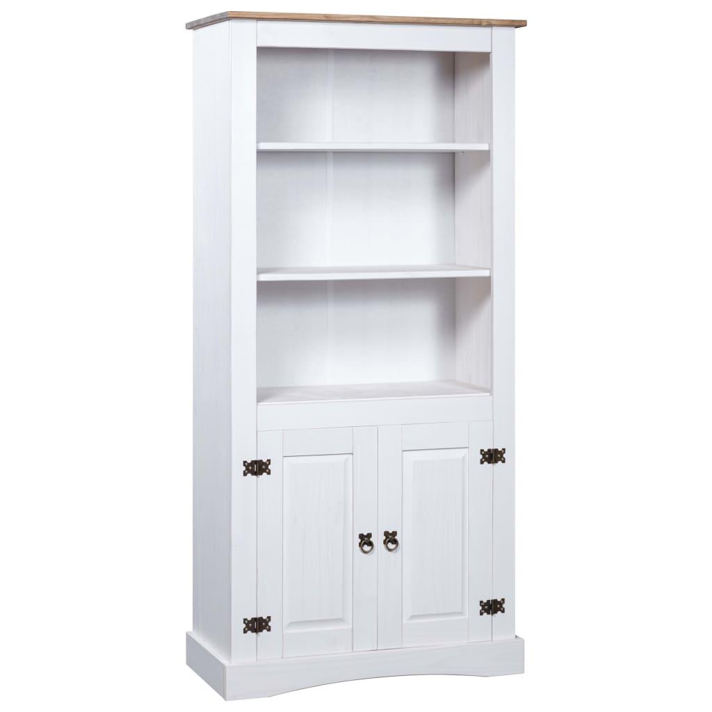 Skab Corona-serien 80x40x170 cm mexicansk fyrretræ hvid