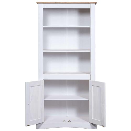 Skab Corona-serien 80x40x170 cm mexicansk fyrretræ hvid