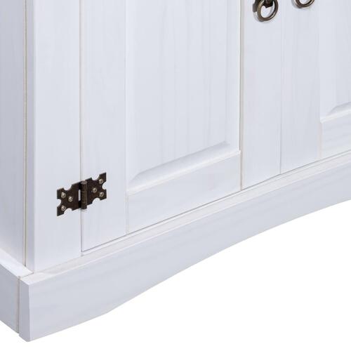 Skab Corona-serien 80x40x170 cm mexicansk fyrretræ hvid