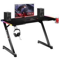 Skrivebord Huzaro HZ-Hero 2.5 RGB Sort Aluminium Stål 120 x 60 cm