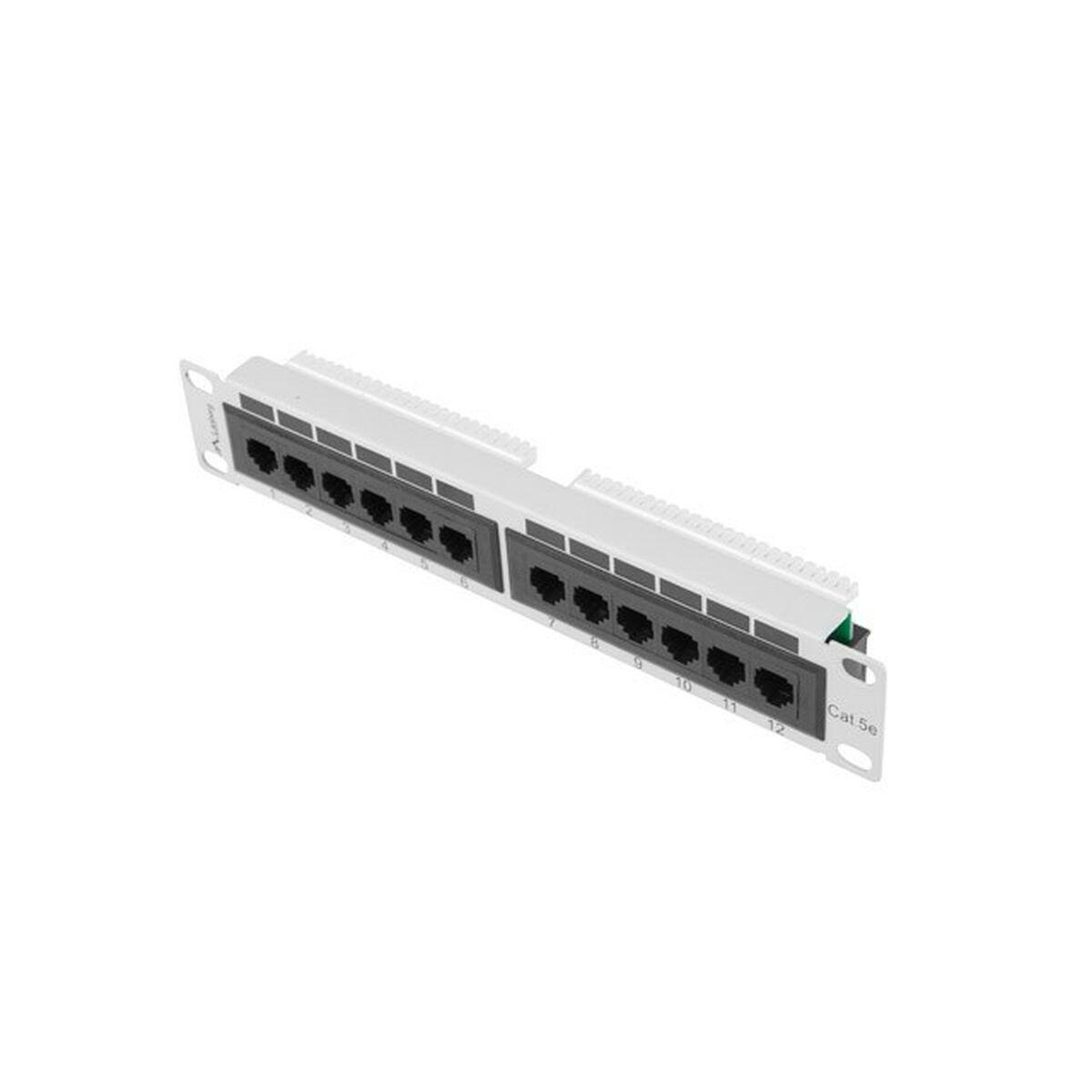 12-port UTP kategori 6 Patch Panel Lanberg PPU5-9012-S