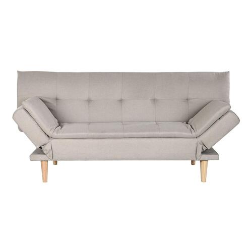 Sovesofa Beige Træ Scandi 180 x 85 x 83 cm