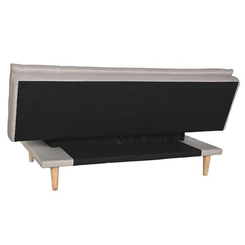 Sovesofa Beige Træ Scandi 180 x 85 x 83 cm