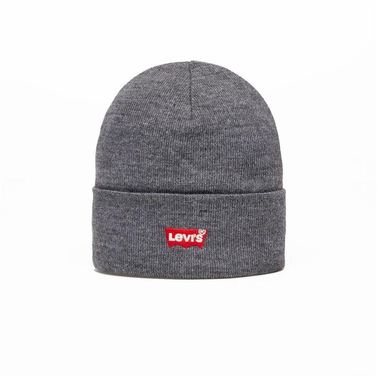 Sportshat Levi's Batwing Embroidered Beanie Mørkegrå Onesize