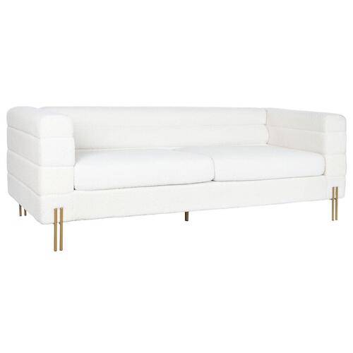 Sofa Hvid Metal 205 x 85 x 73 cm