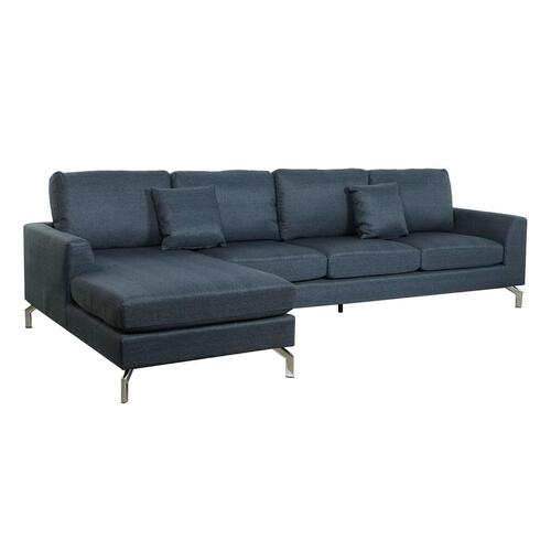 Sofa Blå Metal 300 x 160 x 85 cm