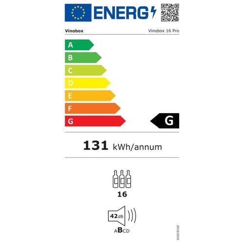 Vinotek Cavanova V16PRO 43 x 56 x 45 cm Sort (OUTLET B)