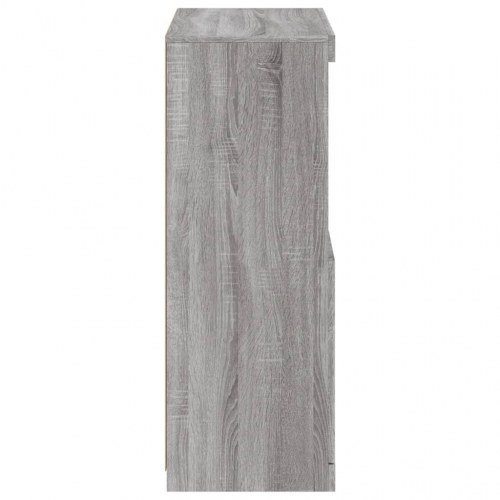 Skænk med LED-lys 60,5 x 37 x 100 cm - grå sonoma-eg
