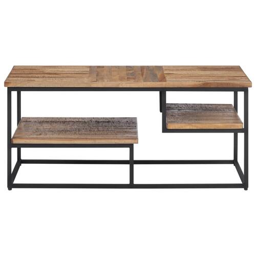 Sofabord 90x50x39 cm massivt genbrugsteak